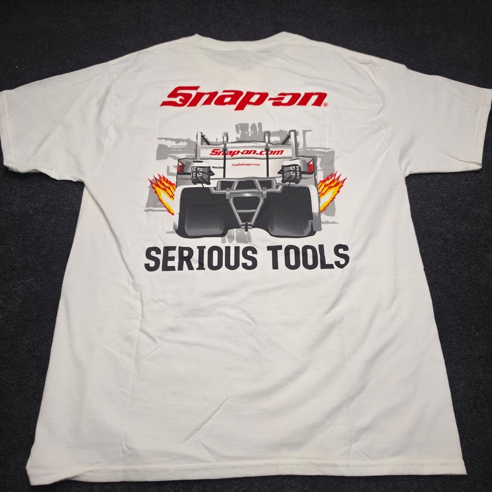 Snap-on Tools Funny Cars Serious Tools Racing Graphic T-Shirt White Hanes XL